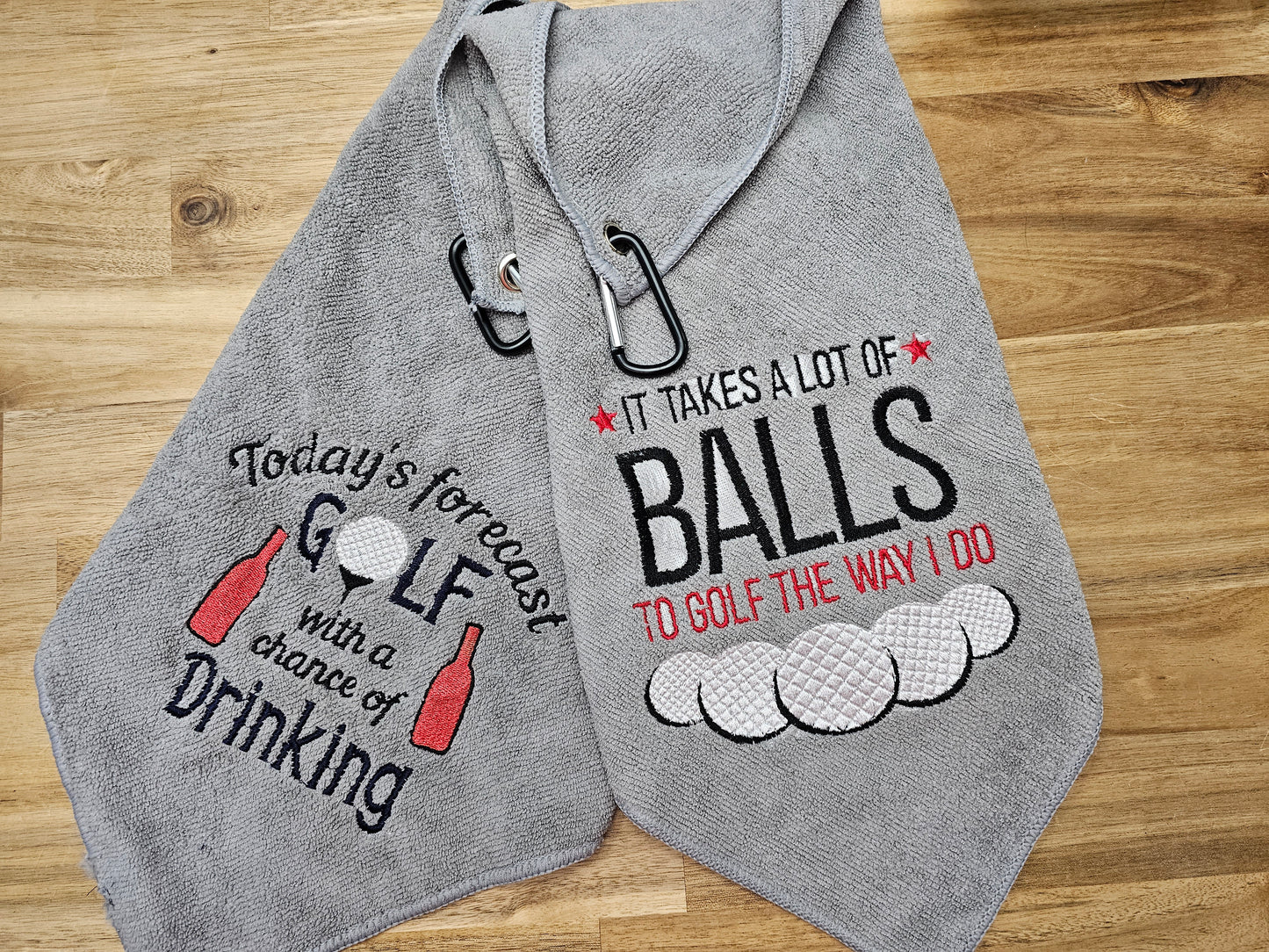 Funny Golf Towels – Embroidered with Humor