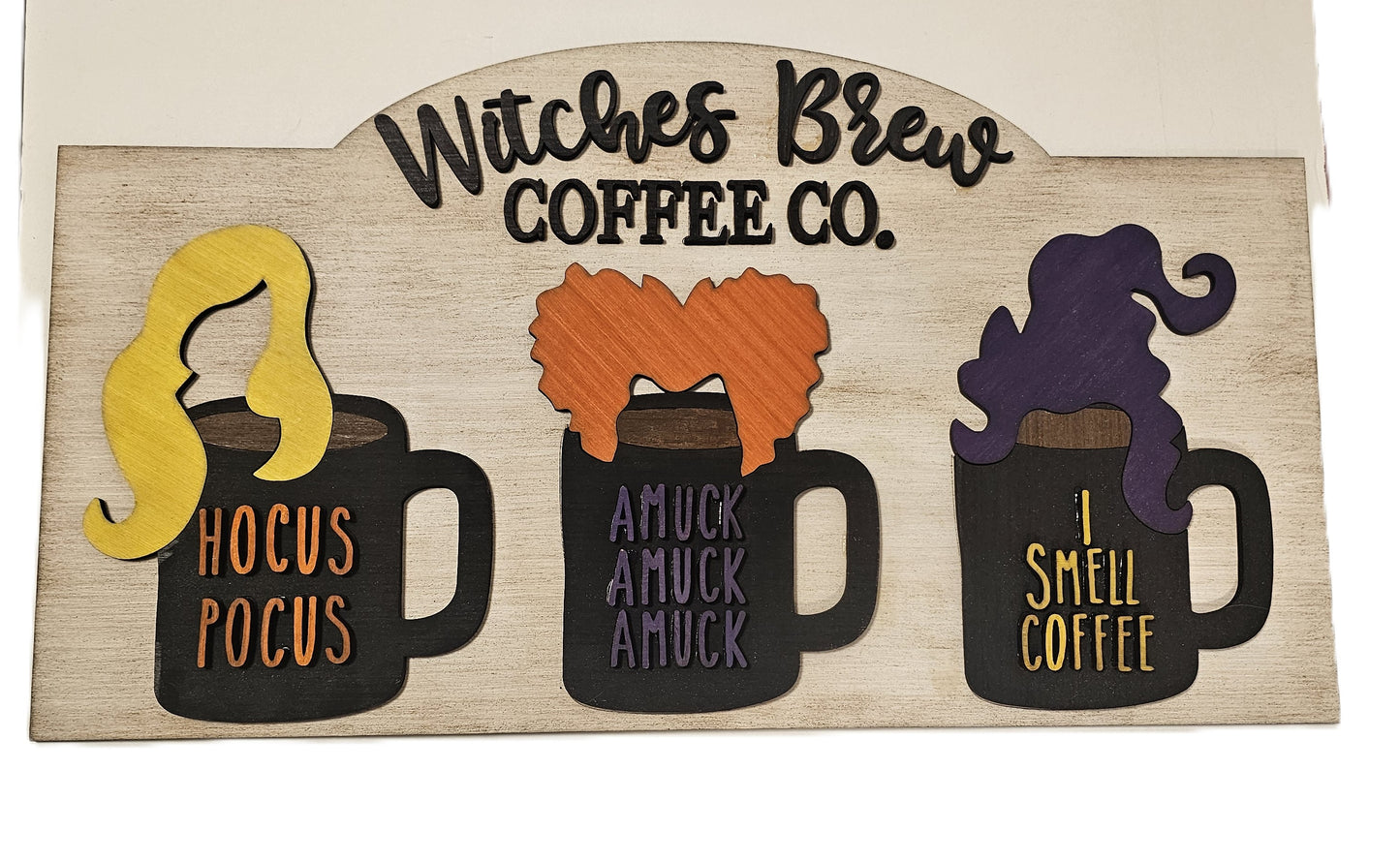 Witches Brew Coffee Co. Wooden Sign