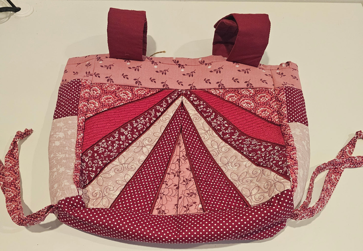 Handmade Quilted Walker Bag – Patchwork Design