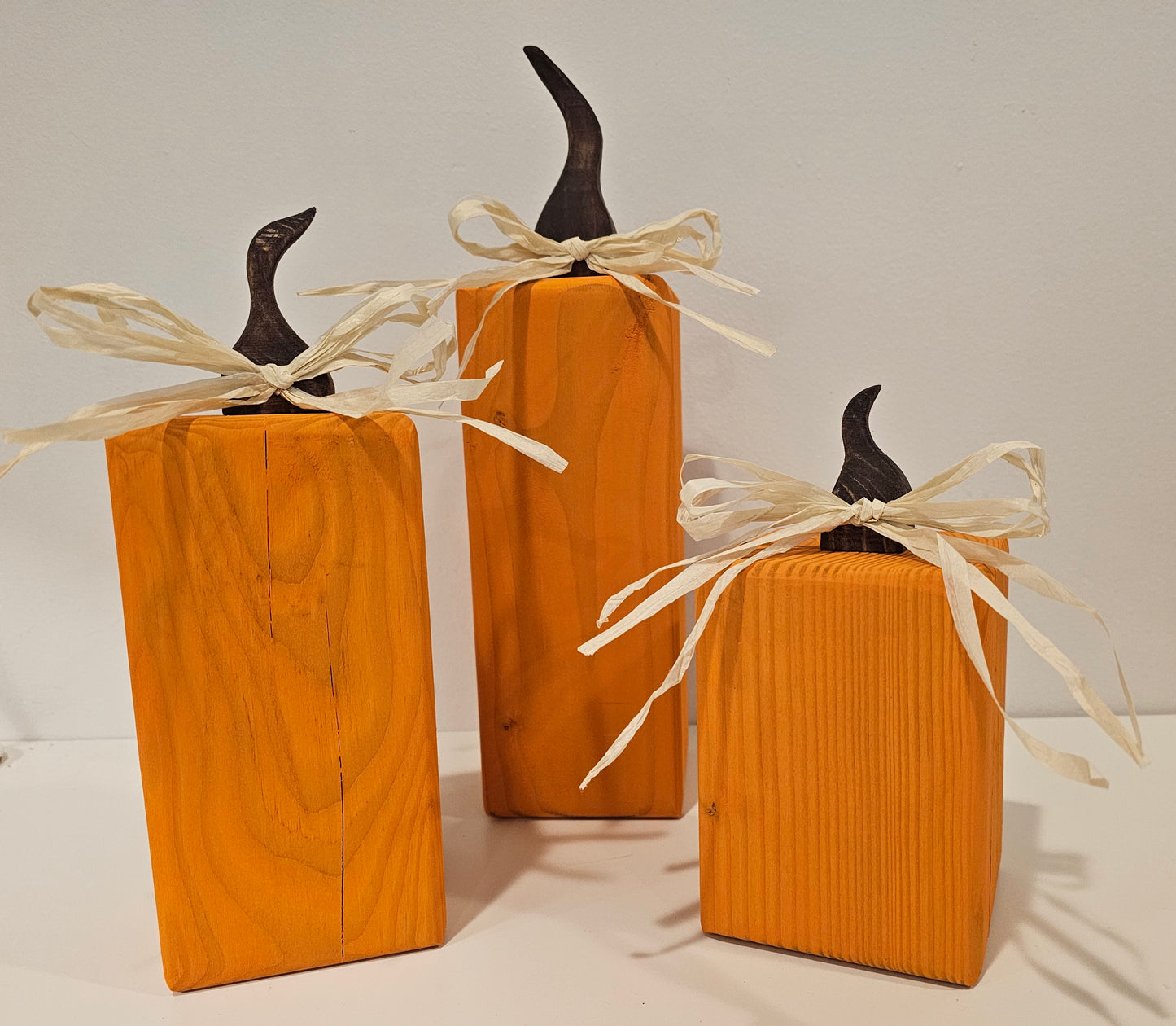 Rustic Wooden Pumpkin Set – Farmhouse Fall Décor