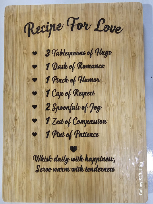 Bamboo serving board