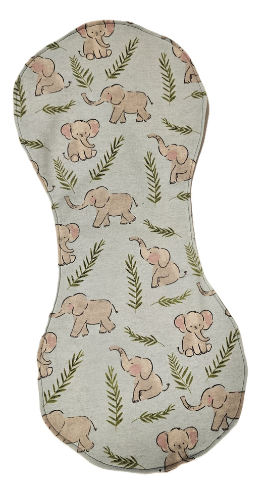 Soft Baby Burp Cloth – Cute Elephant Print