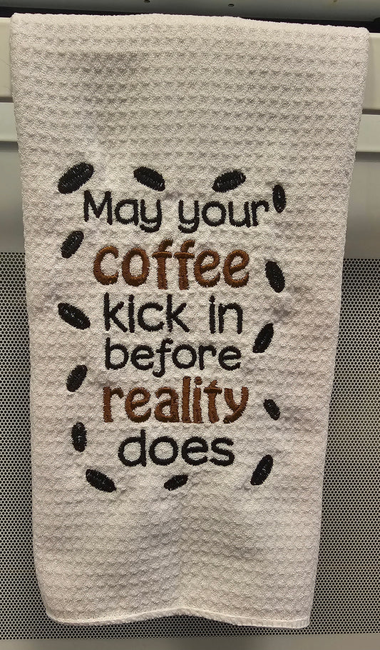 Funny Coffee Kitchen Towel