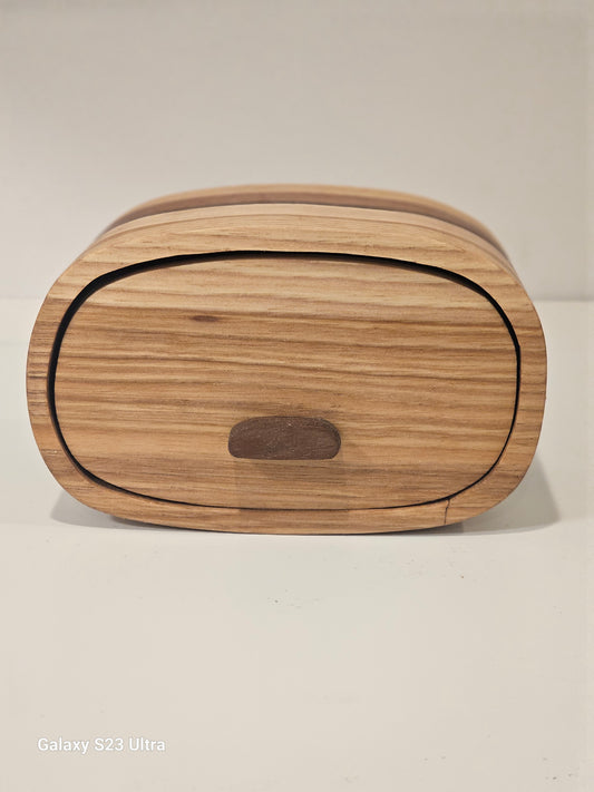 Handcrafted Wooden Bandsaw Box – Dual Drawer Design