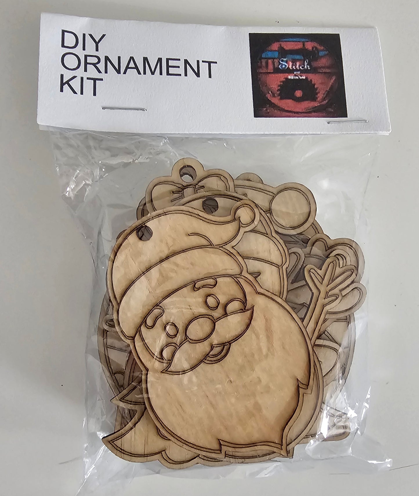 DIY Christmas Ornament Kit – Laser-Cut Wooden Craft Set