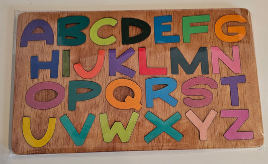 Wooden Alphabet Puzzle – Colorful A–Z Learning Toy