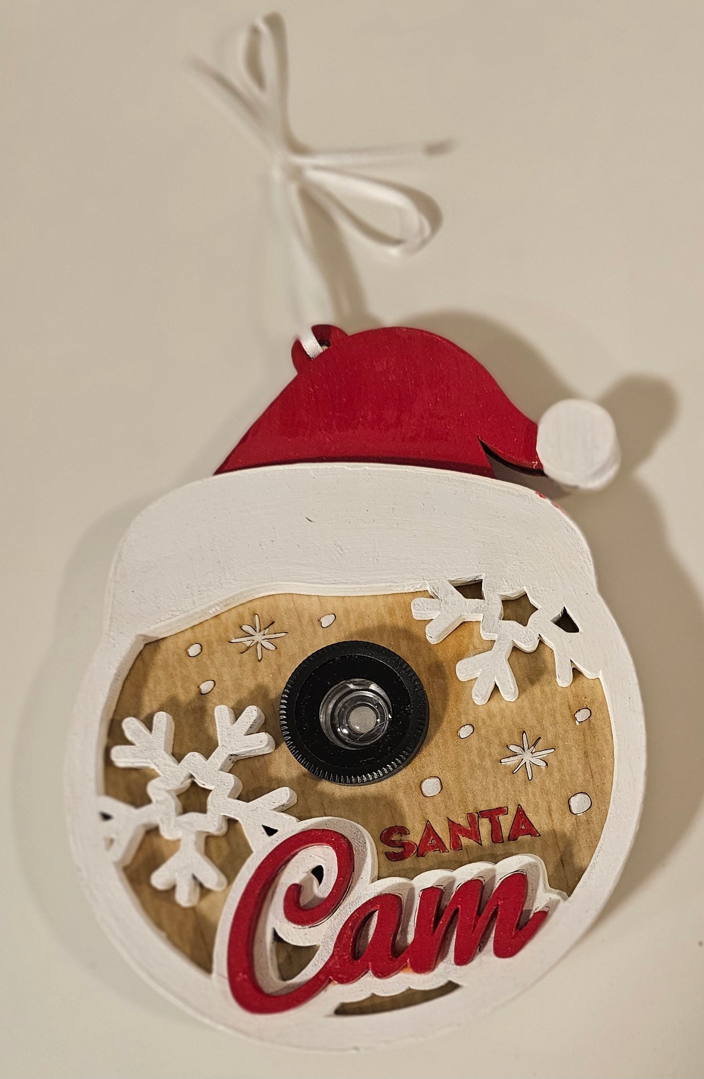 Santa Cam Christmas Ornament